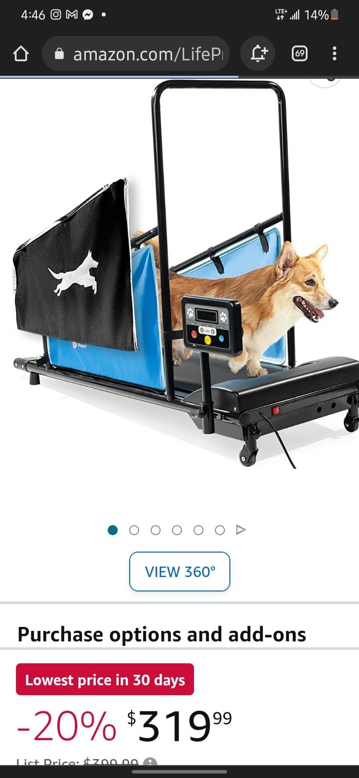 LifePro Dog Treadmill For All Breeds Upto 130lbs