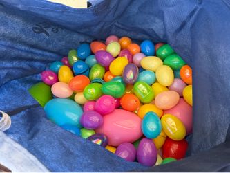 Bag of plastic Easter eggs