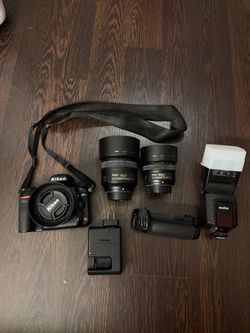 Nikon D750 Full Frame DSLR Bundle - Lenses, Flash, Grip (Low Shutter Count)