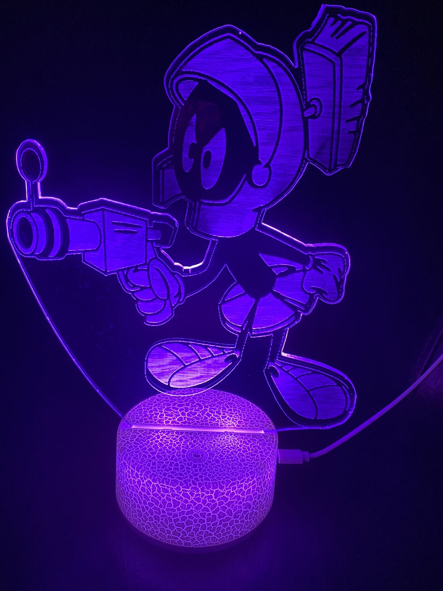 Beautiful Marvin The Martian 3d Lamp
