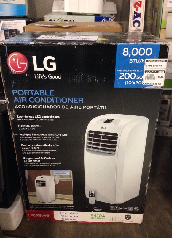 LG portable air conditioner 8000BTU