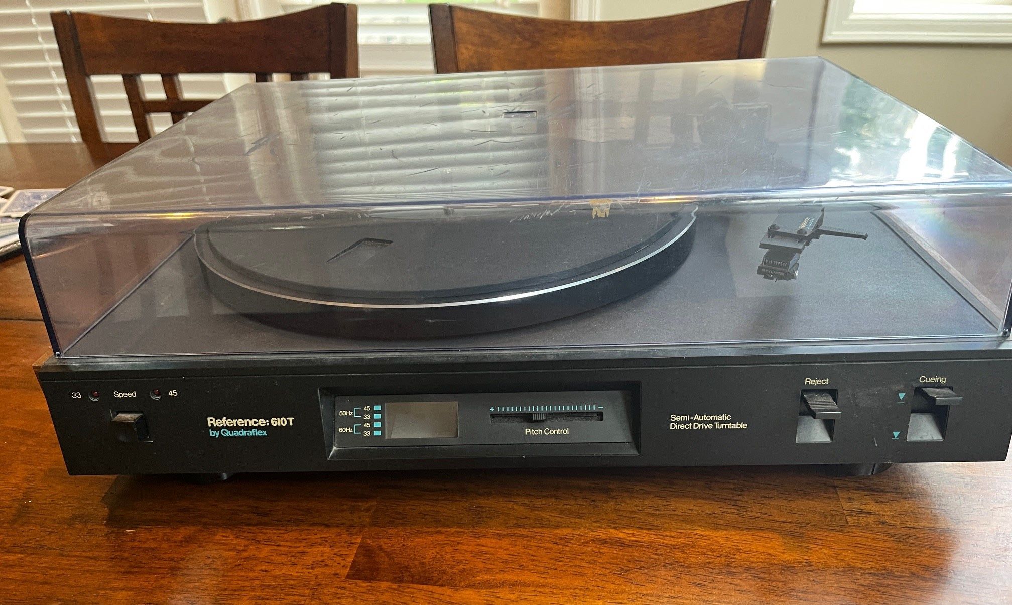 Classic Quadraflex Reference 610T Turntable.