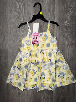 Disney Minnie Mouse dress size 3t lemons