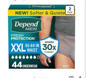 Depend Fresh Protection Adult Diapers
