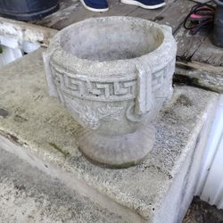 Grekin Concrete Antique Flower Planter