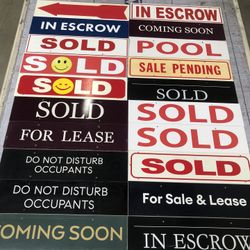 Real Estate Sign Riders