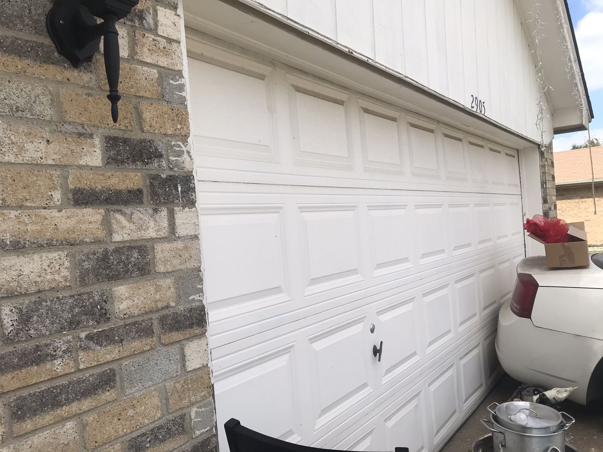 Garage door for 2 cars