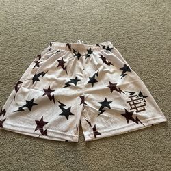 New Eric Emanuel EE White Bape Shorts Size Large.