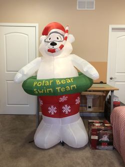 Gemmy Christmas airblown Inflatable shivering polar bear blow up for Sale  in Woodbury, MN - OfferUp