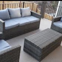 Deck Furniture And Fire Pit From Wayfair