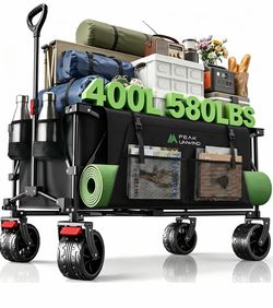 Brand new Collapsible Heavy Duty Beach Wagons carts Foldable with Big Wheels