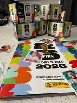 PANINI WORLD CUP USA 2026 1 SOFT  COVER ALBUM AND 50 BAGS BOX
