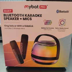 Mybat pro duet karaoke speaker+mics