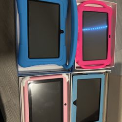 Androids kids tablets 40$ each 2 for 60$ 8 for 220$