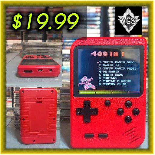 *RETRO* Handheld Game Console – 400 Classic FC Games, 3.0" Color Screen