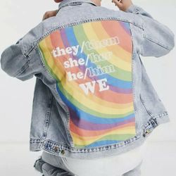 LEVI’S LGBTQ RAINBOW PRIDE DENIM TRUCKER JACKET NWT MSRP $148 MENS SIZE MEDIUM