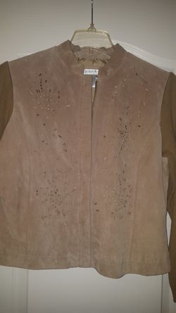 Genuine leather cute jacket