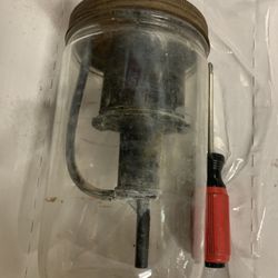 GM 1950's Glass Windshield Washer Fluid Jar and Pump
