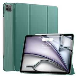 iPad Air 13 Inch Case (M2) 2024,iPad Pro 12.9 Case 2022 2021(6th 5th Generation) - [Slim Trifold Stand + Auto Wake/Sleep],Protective Hard PC Back Cove