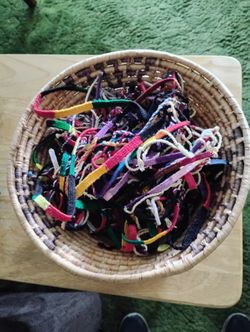 Guatemalan Friendship Bracelets+ Basket