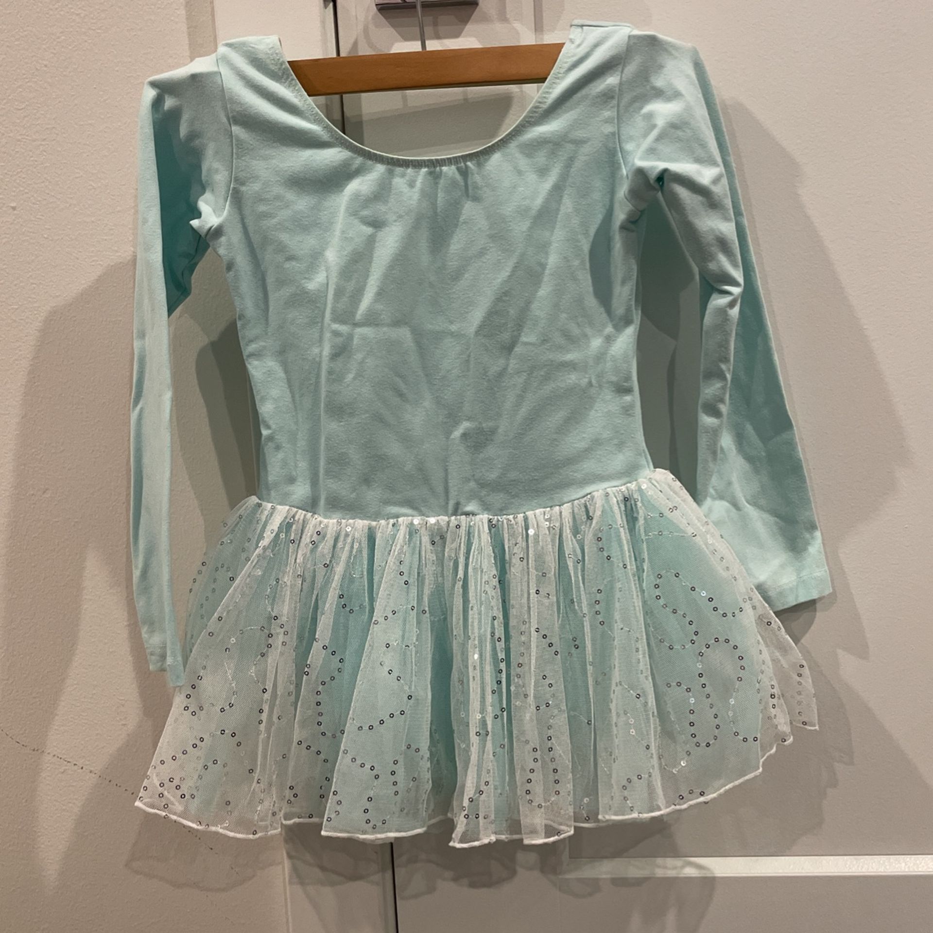 Ballerina Costume Blue With Silver Sparkle Tutu Girls Skirt Size 4–6