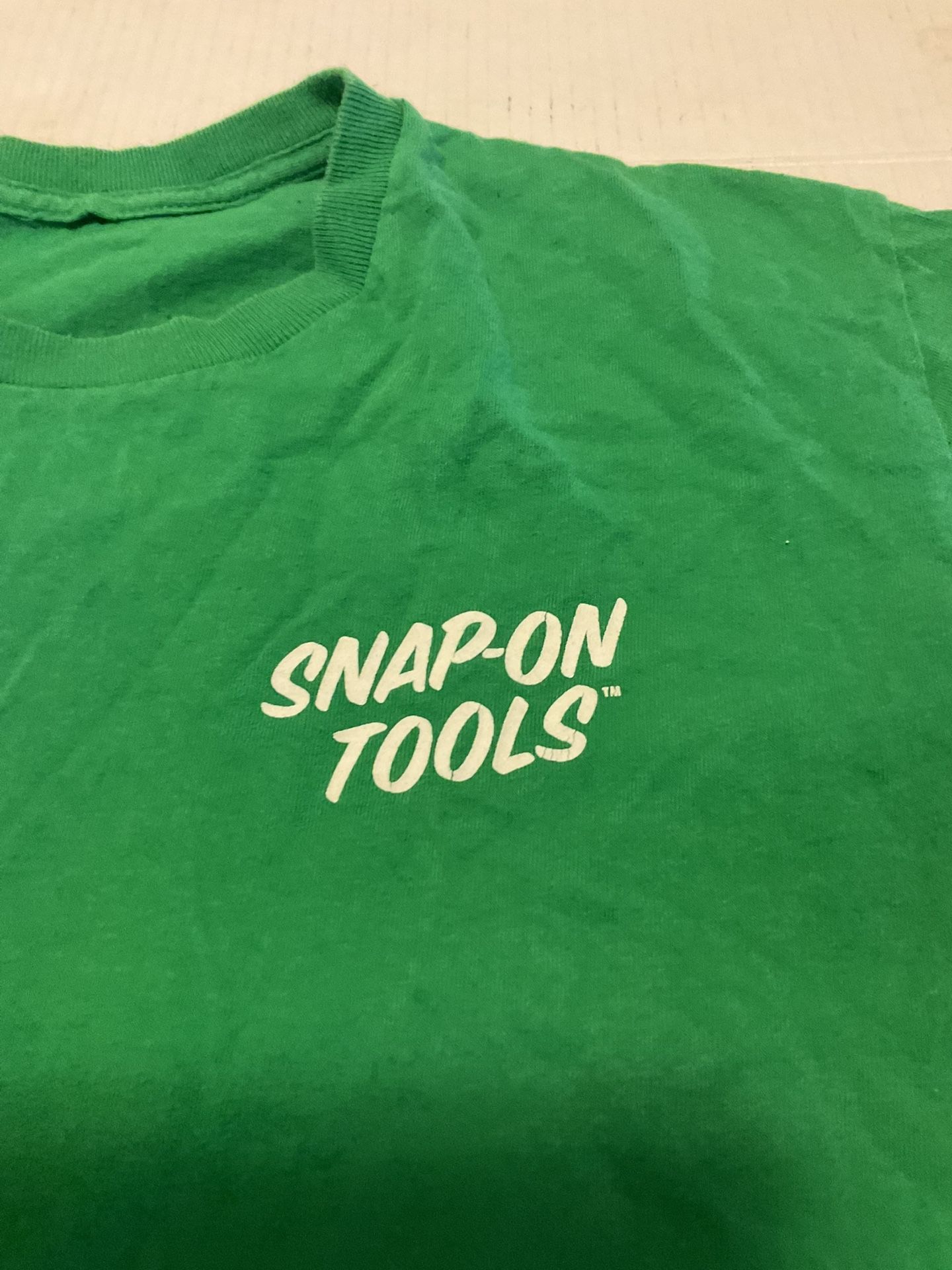 Snap On Tools T Shirt Green Small Hot Cars Collection Mechanics