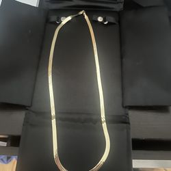 Harringbone Gold Chain 10k 24” 