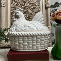 Hen In Basket Soup Terrine