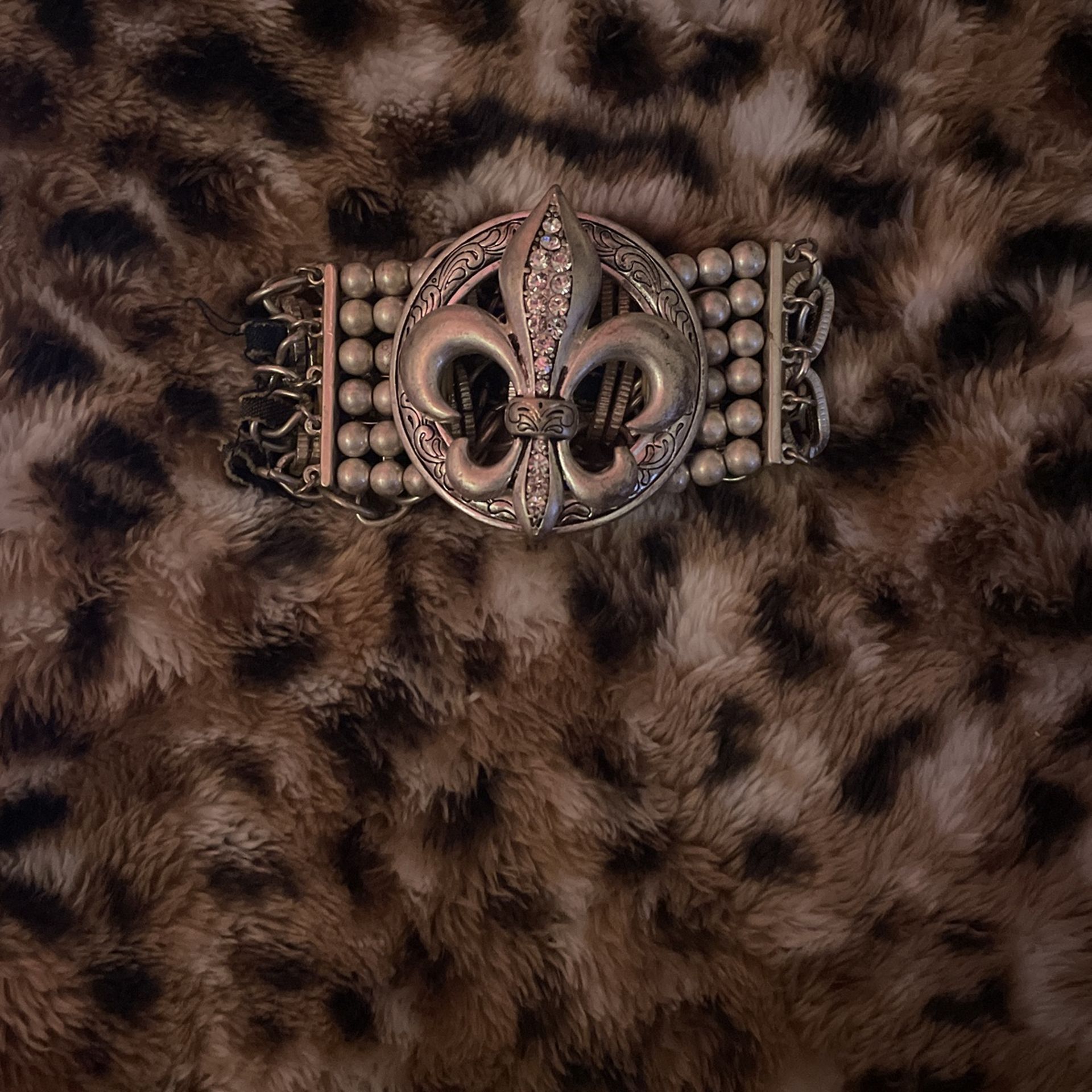 Silver Fleur de Lis Bracelet