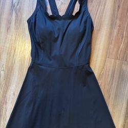 Womens Attarco Tennis Golf Active Athletic Dress Sz SML Black Razorback EUC