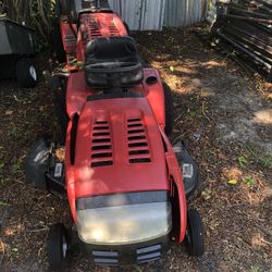 Two Troy Bilt Riding Tractors 