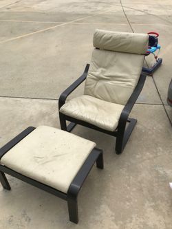 Arm chair and ottoman