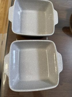 Set Of 2 Cerutil Portugal Stoneware Dish Oven Freezer Safe