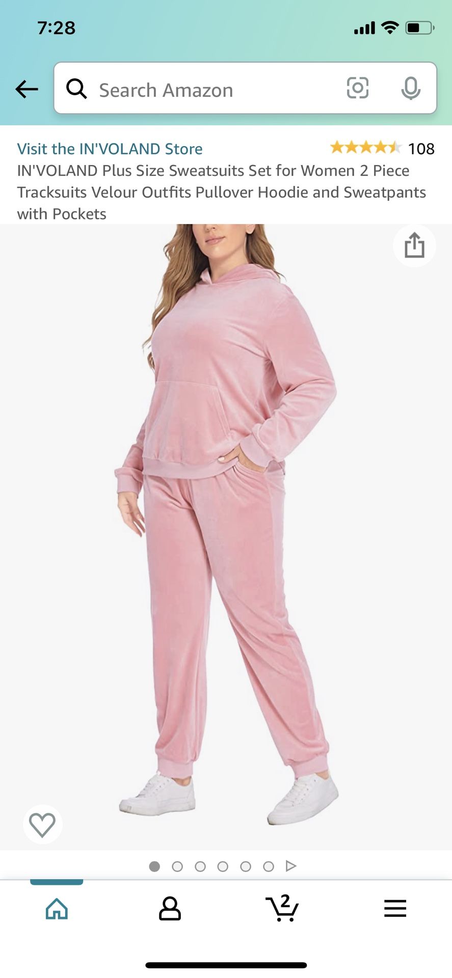 New No Tags Involand Pink Velvet Sweatsuit With Hoodie Plus Size 4x