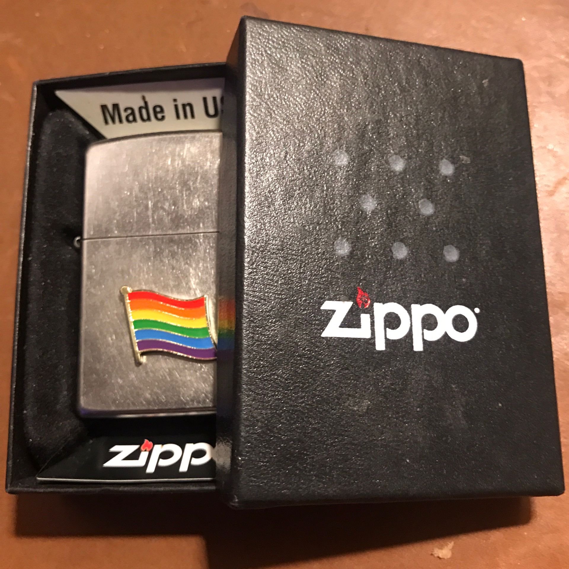 LGBT PRIDE FLAG ZIPPO LIGHTER