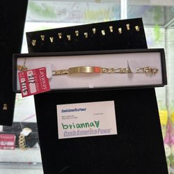 14k Gold Blank ID Bracelet 18.4 Grams 
