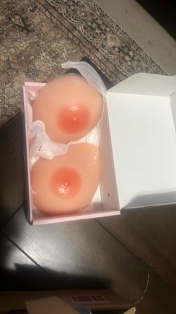 Vollence D Cup Fake Chest Silicone Breast Forms With Adjustable Straps For Prosthesis Mastectomy Bra Inserts Pad