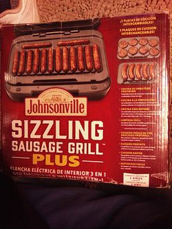 Johnsonville Sizzling Sausage Grill -PLUS- 3 in 1 Indoor/Outdoor for Sale  in Detroit, MI - OfferUp
