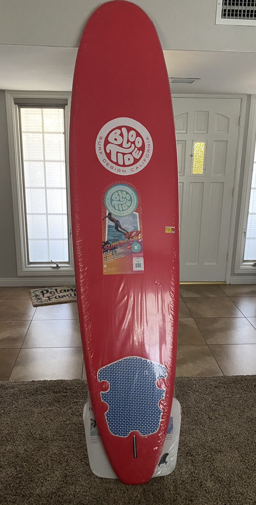 BLOO TIDE 8FT SURFBOARD - RED