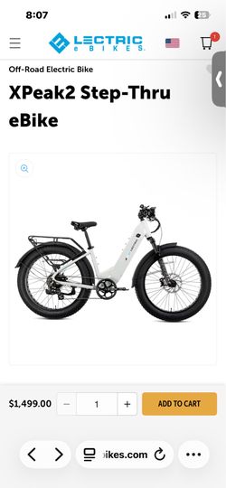 XPeak2 Step-Thru E-Bike By Lectric
