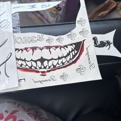 Joker and Harley Quinn, tattoos