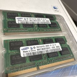 Samsung 4GB (2x2GB) DDR3 Laptop RAM SO-DIMM 1066MHz PC3-8500S