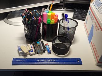 School Supplies- Pens, Highlighters, Erasers, Organizers, Lead