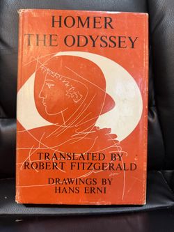 The Odyssey by Homer, 1961 First Edition, Fitzgerald Translation, Dust Jacket