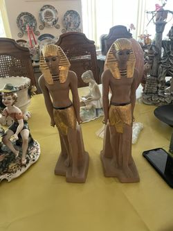 Nadal Pair Of Egyptian Figurines