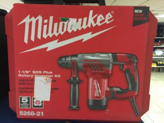 Milwaukee 1-1/8 SDS plus rotary hammer kit