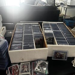 Sports cards baseball, basketball, mostly football