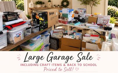 Large Garage Sale 8/2 (7am-1pm)