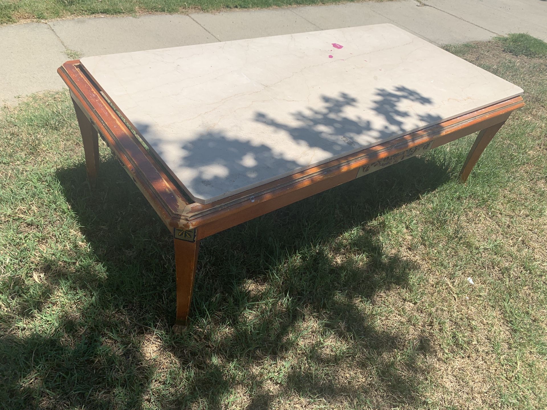 Free marble coffee table