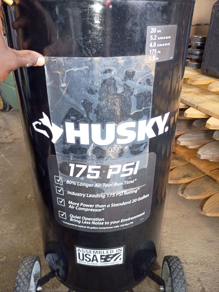 The Husky 27 Gal. oil free air compressor